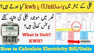 What is UnitKWHmonthly Electricity Units consumption of different home applianceskwh calculation [upl. by Beka]