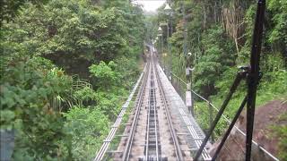 Penang Hill Railway Georg Town  Funicular  Bergbahn  Kereta api kabel Bukit Bendera  Malaysia [upl. by Nagaek]