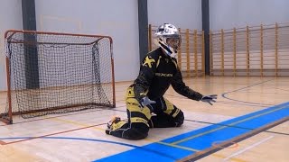 Floorball Goalie Training NEW CHANNEL [upl. by Nonez]