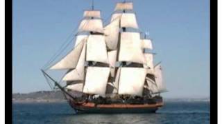 Tall Ship HMS Surprise on the Open Sea  18th Century Royal Navy Frigate Replica in Full Sail [upl. by Enak49]