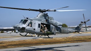 Two UH1Y Venoms  Super Hueys land at San Carlos Airport HeliFest 2011 [upl. by Audly]