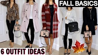 FALL BASICS FOR YOUR WARDROBE  6 OUTFIT IDEAS  CASUAL WORKWEAR TRYON  CHARIS [upl. by Areik]