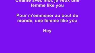 Une femme like you  Kmaro Letre Lyrics on screen [upl. by Mulry844]