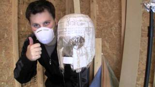 My first Pepakura project  Magneto Helmet Part 7  Applying Fiber Glass Cloth [upl. by Adranoel]