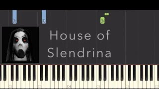 Slendrina Themes On Piano  Piano Tutorial [upl. by Wennerholn]