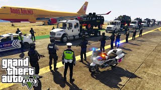 Pengawalan Alutsista Baru Pasukan Brimob Dari Bandara  GTA 5 Mod Polisi Indonesia [upl. by Zina732]