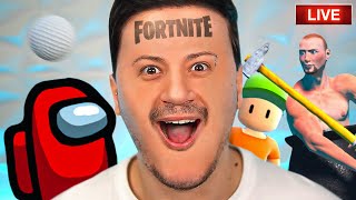 🔴 OGGI IN LIVE FACCIAMO UN BOTTO DI COSE Getting over it Fortnite Among Us e altro [upl. by Adham]