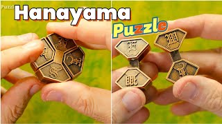 Easiest Metal Puzzle Hanayama Huzzle Solution 2024 [upl. by Lehar]