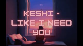 Keshi  Like I Need You 1hr loop [upl. by Ggerk]