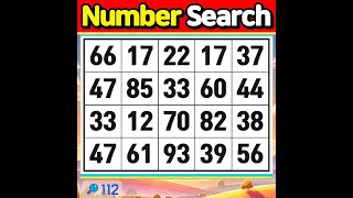 NumberSearchGo for consecutive perfect scores【Memory  brain game  Quiz Olympics】112 [upl. by Whit]