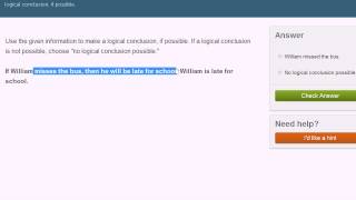Logical argument and deductive reasoning exercise example [upl. by Ardra]