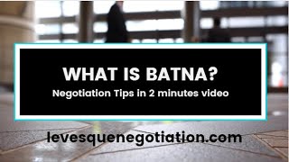 What is BATNA in a negotiation Negotiation Tips in 2 minutes [upl. by Ludovico]