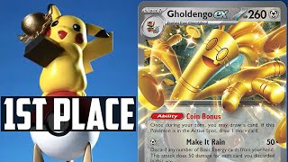 1st Gholdengo ex CHAMPIONSHIP BUILD  Pokemon TCG Deck List  Matches [upl. by Smalley]