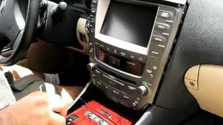 How to Remove Radio  Navigation  Display from 2006 2007 2008 Lexus IS250 IS350 for Repair [upl. by Anders]