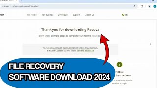 File Recovery Software Recuva Download latest 2024 version [upl. by Atnoid926]