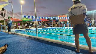 2024 Micronesian Games Annie Hepler takes Gold in the 50m Freestyle for the RMI [upl. by Neelehtak]