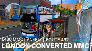 OMSI 2 Stagecoach London Enviro400 MMC ZF YY64 GXG  286 running the route 432 [upl. by Drofliw224]