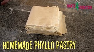 Homemade Phyllo Pastry How to Make Perfect Filo  Fillo  Phyllo Pastry the Easy Way [upl. by Sarajane]