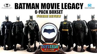 Mcfarlane Toys Batman Movie Legacy 6Pack Box Set Review [upl. by Anawed]