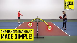 OneHanded TOPSPIN Backhand Pickleball Tips amp Drills to Win Your Next Rally [upl. by Alexandrina951]