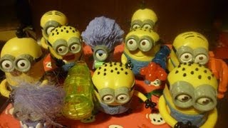 Despicable Me 2 Happy meal toys complete hungarian set McDonalds Gru Minions [upl. by Aro]