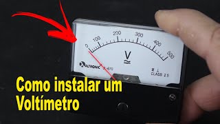 Aprenda a instalar Um Voltimetro analógico [upl. by Rollin]