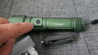 Blukar Lampe Torche LED Ultra Puissante Lampe torche puissante amp robuste 5 modes Batterie 5000mAh [upl. by Ylenats]