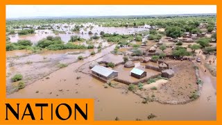 Raging floods displace thousands in Mandera [upl. by Ardnajela862]