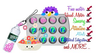 FINE amp VISUAL MOTOR SKILLS Counting Game with Household Items l OT Teletherapy Session for Kids 26 [upl. by Llenwad]