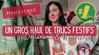 DOLLARAMA amp HOMESENSE HAUL CADEAUX NOËL EMBALLAGE CADEAUX PETITES SURPRISES TALK SUR L’ARGENT [upl. by Muldon]