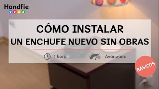 Cómo instalar un enchufe nuevo sin obras · Handfie DIY [upl. by Burra]