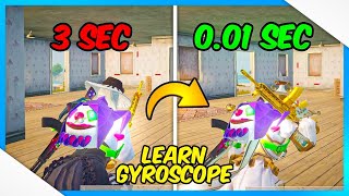 HOW TO LEARN GYROSCOPE QUICKLY IN 1 DAY FOR CLOSE RANGE  BGMIPUBG MOBILE GUIDE [upl. by Aerdnaek895]