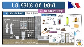 Apprendre Le Vocabulaire De La Salle De Bain Et La Buanderie En Français  Les Produits De Toilette [upl. by Mickelson]