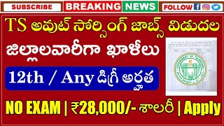 TS లో అవుట్ సోర్సింగ్ ఉద్యోగాలు  TS Outsourcing Jobs 2023  Outsourcing Jobs In Telangana [upl. by Electra]