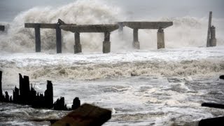 Flooding as Hurricane Sandy makes landfall [upl. by Odysseus475]