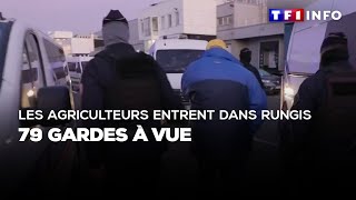 Les agriculteurs entrent dans Rungis  79 gardes à vue [upl. by Hoehne984]