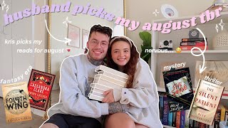 husband chooses my august TBR 📚🌷✨ [upl. by Buskus]