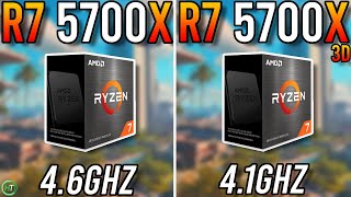 Ryzen 7 5700X vs Ryzen 7 5700X3D  3D Cache Better [upl. by Cariotta719]