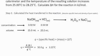 Using Calorimetry to Calculate Enthalpies of Reaction  Chemistry Tutorial [upl. by Weisbart]