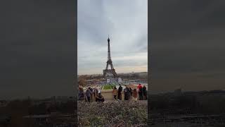 Eiffel Tower View From Trocadero Daytime [upl. by Yelyab226]