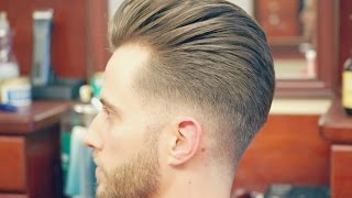 Step by Step Tutorial Undercut with a Slicked Back Pompadour [upl. by Cherida]