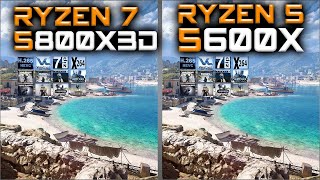 5800X3D vs 5600X Benchmarks – 15 Tests 🔥  Tested 15 Games and Applications [upl. by Dajma695]