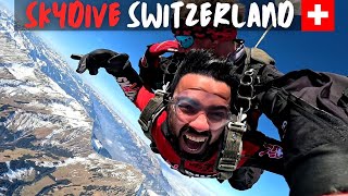 AMAZING Skydiving Experience in SWITZERLAND  SWISS ALPS [upl. by Niddala]