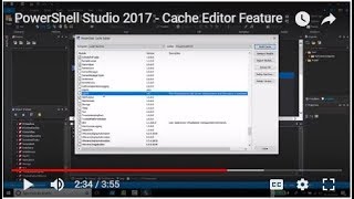 PowerShell Studio  Cache Editor Feature [upl. by Landbert607]