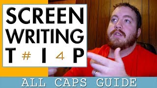 Screenwriting Tip 4 What To CAPITALIZE In Your Script and Why [upl. by Adnylg721]