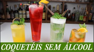 Receitas de Coquetéis sem Álcool drinkssemalcool drinks mocktails [upl. by Nrol649]