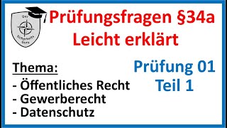 SKP 01Teil1 SACHKUNDE §34a GewO PRÜFUNGSFRAGEN einfach erklärt Vorbereitung auf die SACHKUNDEPRÜFUNG [upl. by Micheline]