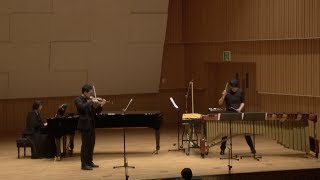 Danse macabre  for Violin Piano and Mallet Percussion Marimba Vibraphone [upl. by Bergmann337]