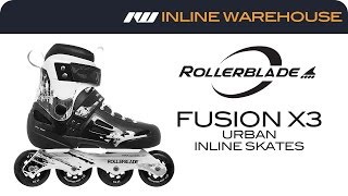 Rollerblade Fusion X3 Urban Inline Skate [upl. by Jania708]