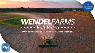 The Life Of A Farmer  Wendel Farms  DJI Spark Footage  Harvest Season  South Whitley Indiana [upl. by Ahsac]